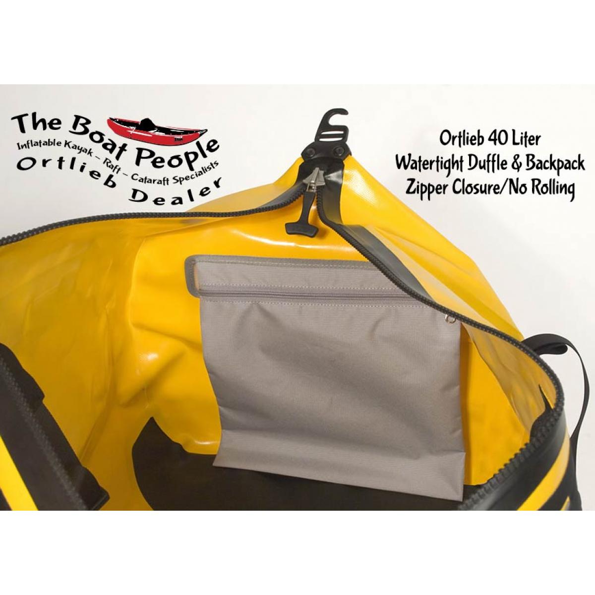 Ortlieb Dry Duffle 40 Liter Zipper Closure Watertight